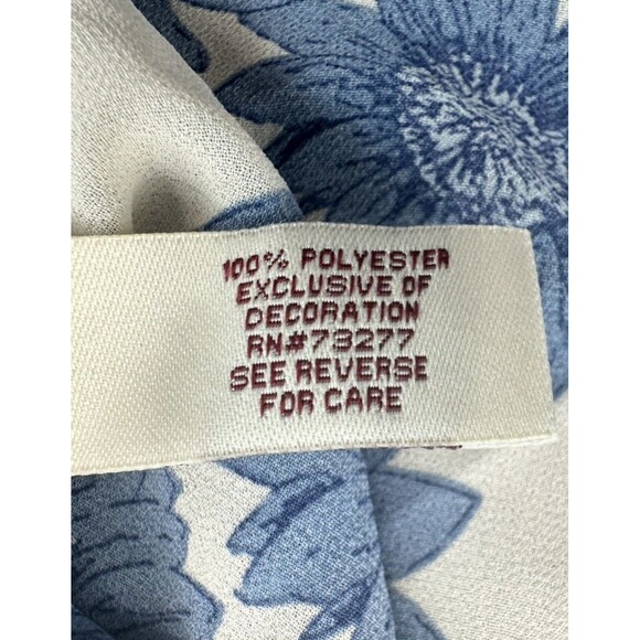 Mudd Tank Top XS Blue Sunflower Boho Y2K Indie Sleeveless Flowy Festival Floral - Picture 4 of 7